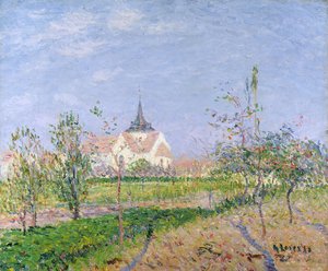 La Iglesia en Vaudreuil, c.1905 de Gustave Loiseau